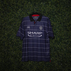 1990/00 MANCHESTER UNITED #7 AWAY KIT (L) UMBRO