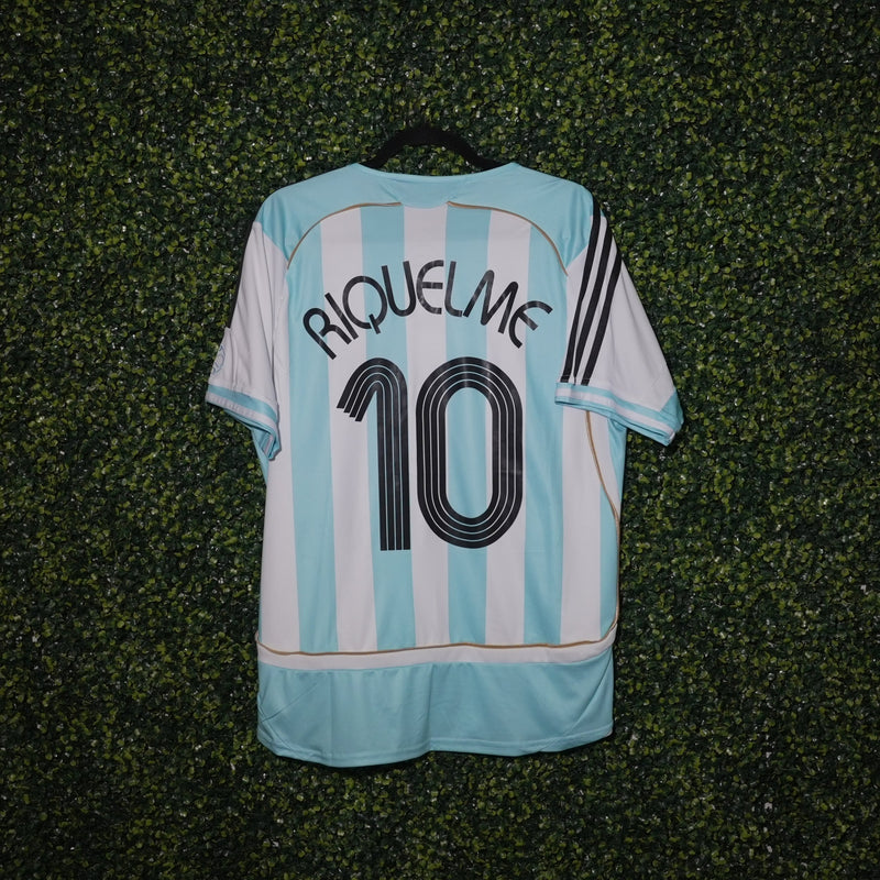 2006/07 ARGENTINA JUAN ROMAN RIQUELME #10 HOME KIT (L) ADIDAS