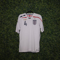 2008/09 ENGLAND STEVEN GERRARD #4 HOME KIT (L) UMBRO