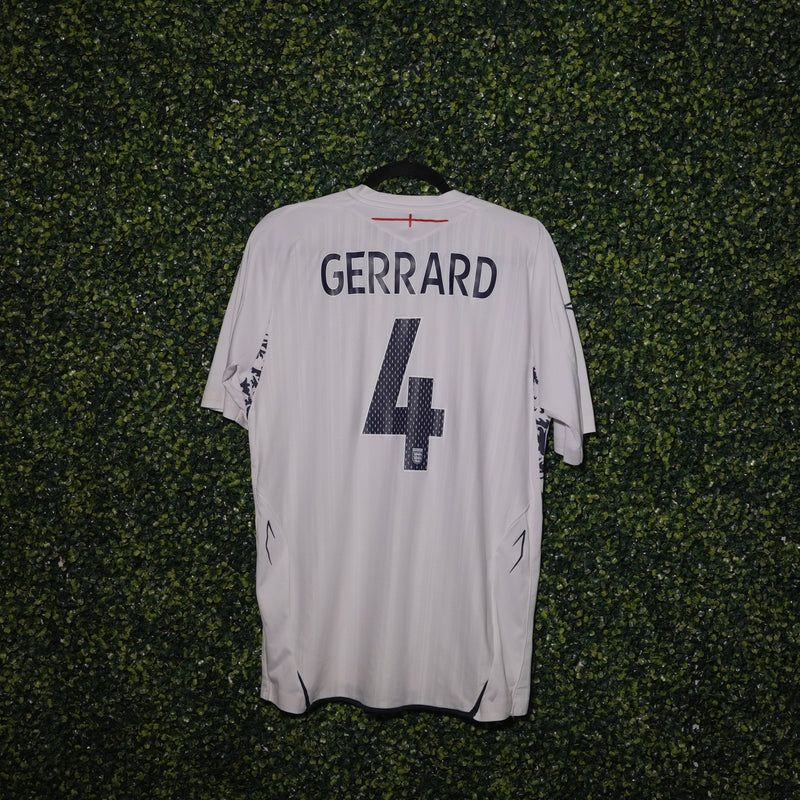 2008/09 ENGLAND STEVEN GERRARD #4 HOME KIT (L) UMBRO