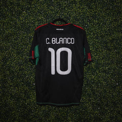 Mexico 2010 Black Away Jersey #10 Blancos