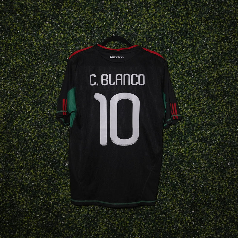 Mexico 2010 Black Away Jersey #10 Blancos